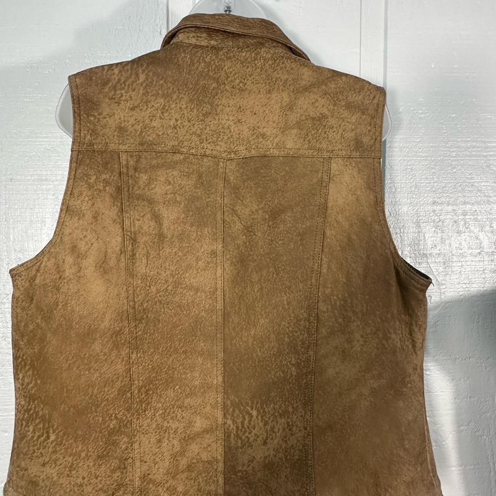 Wilson’s Leather Maxima Brown Fur Lined Vest Size XL EUC - Picture 8 of 10